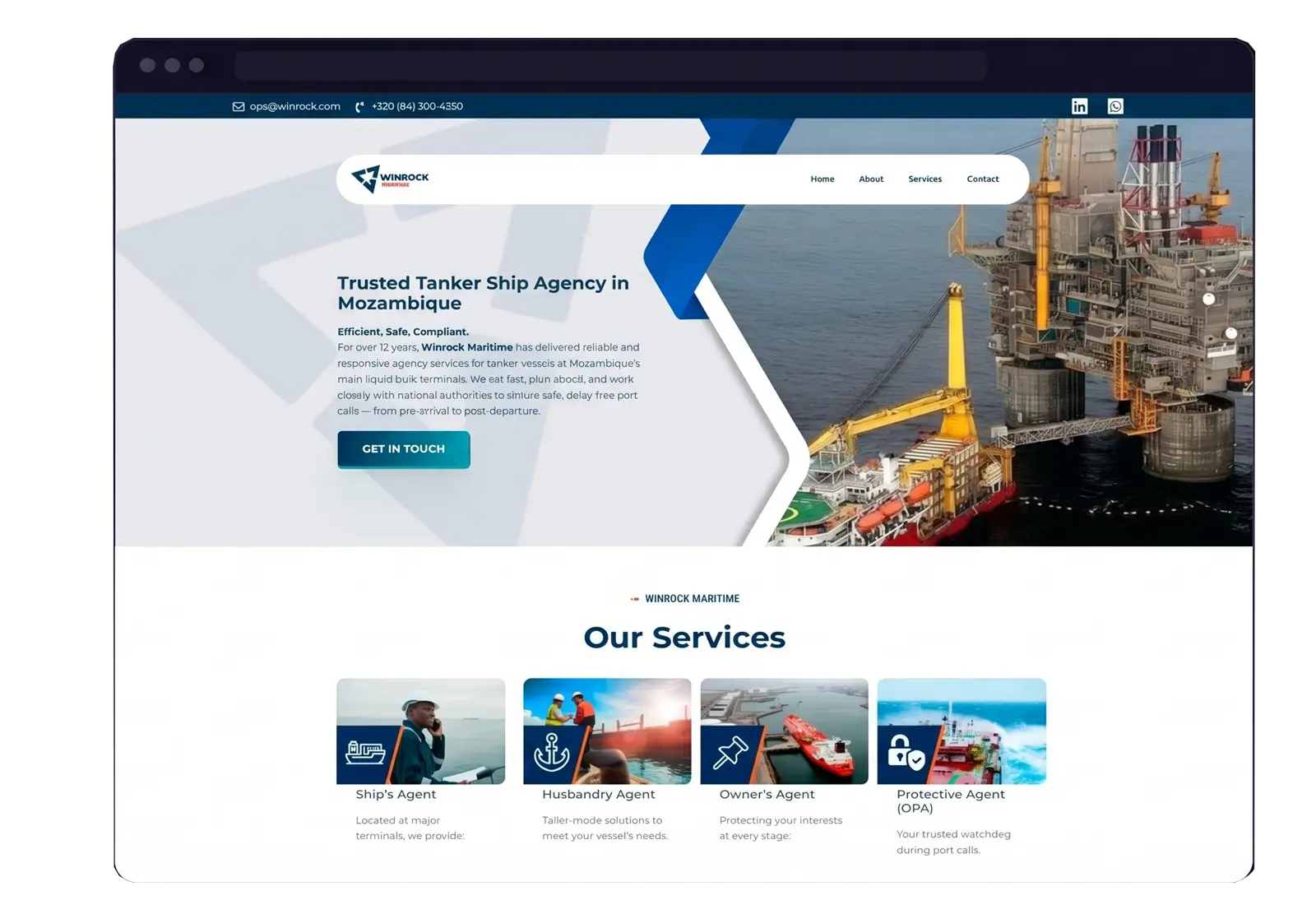 Mockup Winrock Maritime